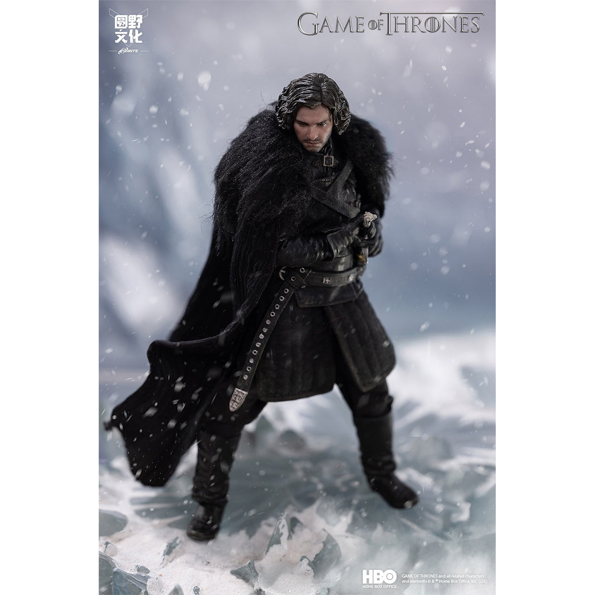HiPlay 圓野文化 1/12 ゲーム・オブ・スローンズ ジョン・スノウ アクションフィギュア 可動フィギュア 塗装済み 完成品