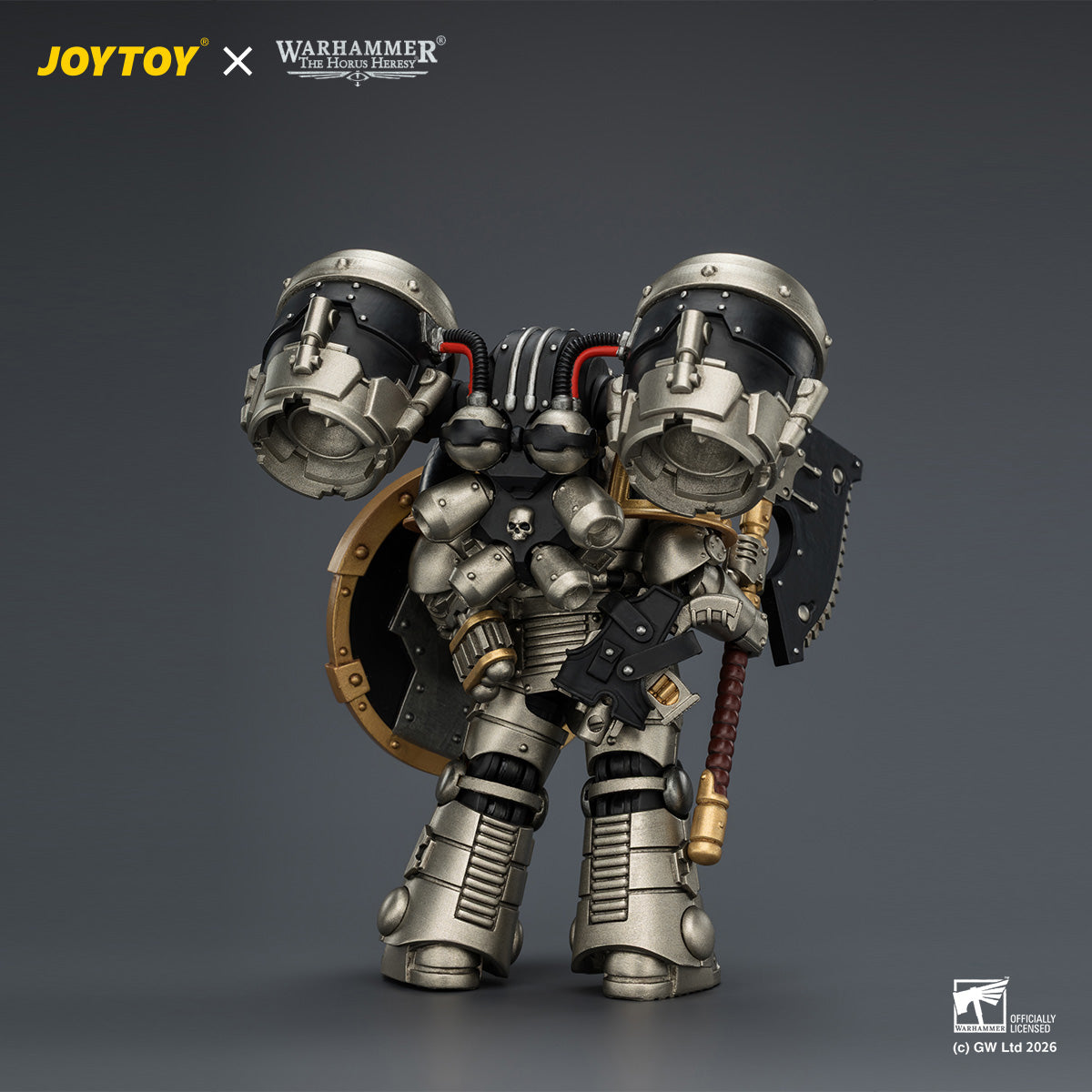HiPlay JOYTOY 1/18 アイアン・ウォリアー MkII アサルト・レジオネア 1（ボルトピストル、チェーンアックス＆コンバットシールド装備） JT04490 可動フィギュア 塗装済み 完成品