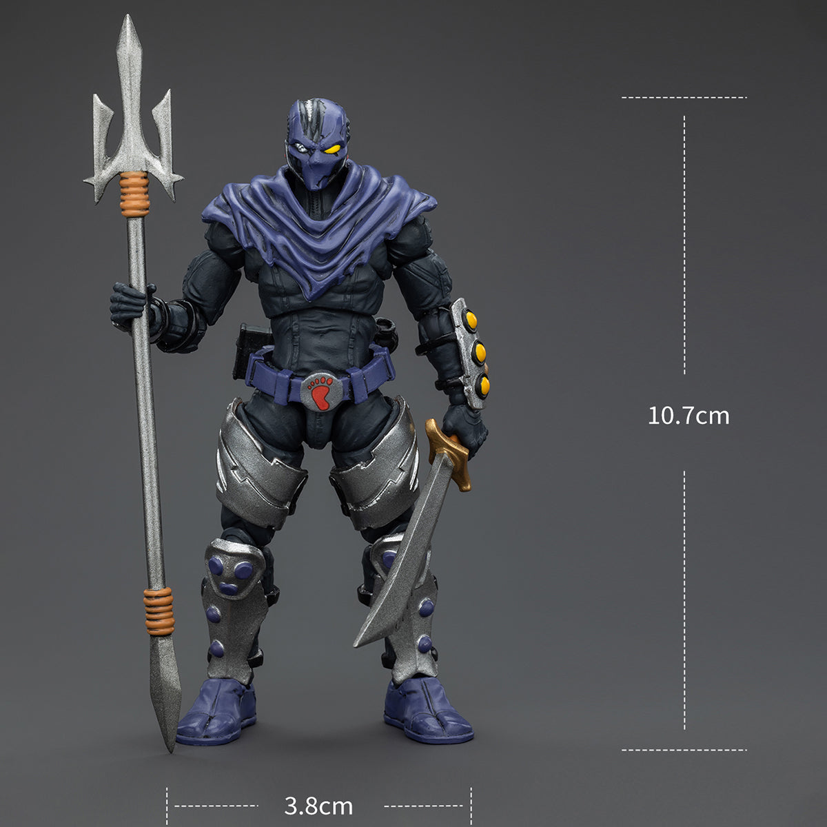 HiPlay JOYTOY TMNT 忍者タートルズ - フットソルジャーA JT00164 & フットソルジャーB JT00171 1/18 可動フィギュア 塗装済み 完成品