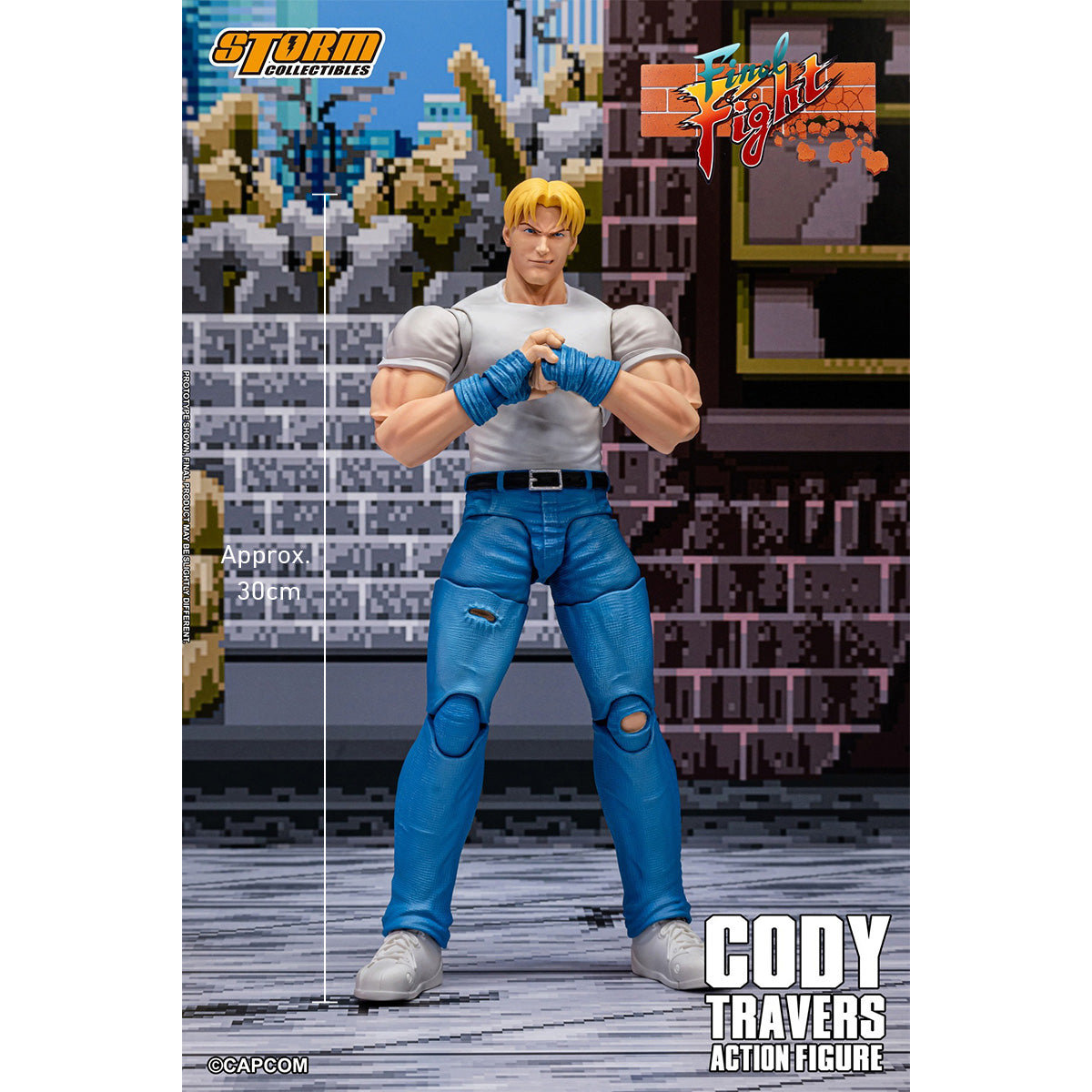 HiPlay Storm Collectibles クラシックアーケード 『ファイナルファイト』 コーディー・トラバース CAFF02 可動フィギュア 塗装済み 完成品 アクションフィギュア