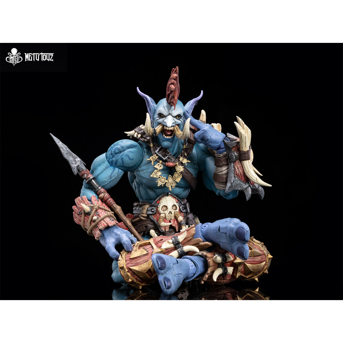 HiPlay Metytoyz 冒険者ワールド 部族の追撃者 トロールハンター 森金 可動フィギュア 塗装済み 完成品