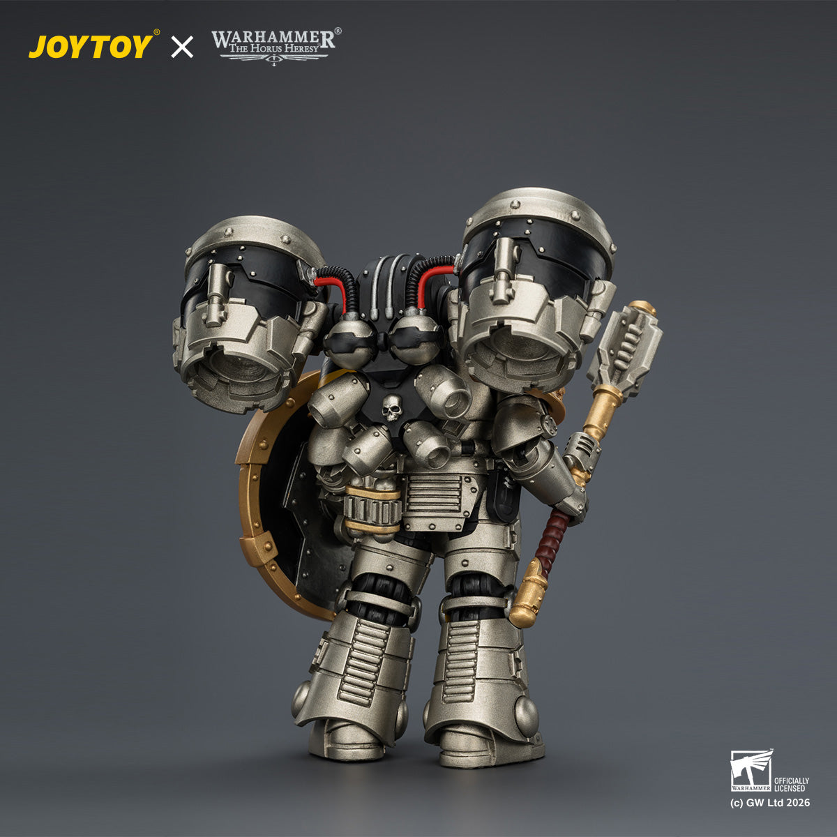 HiPlay JOYTOY 1/18 アイアン・ウォリアー MkII アサルト・サージェント（ディスインテグレーター・ピストル、パワーハンマー＆コンバットシールド装備） JT04483 可動フィギュア 塗装済み 完成品