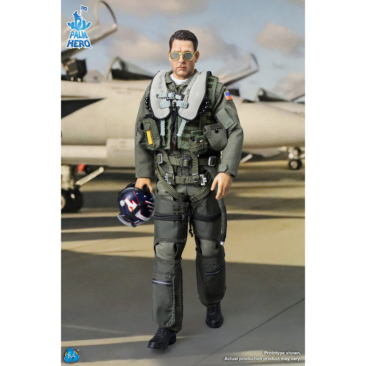 HiPlay DID 1/12 アメリカ海軍戦闘機兵器学校 教官 F/A-18E パイロット ミッチェル大尉 XM80031 可動フィギュア 塗装済み 完成品 アクションフィギュア