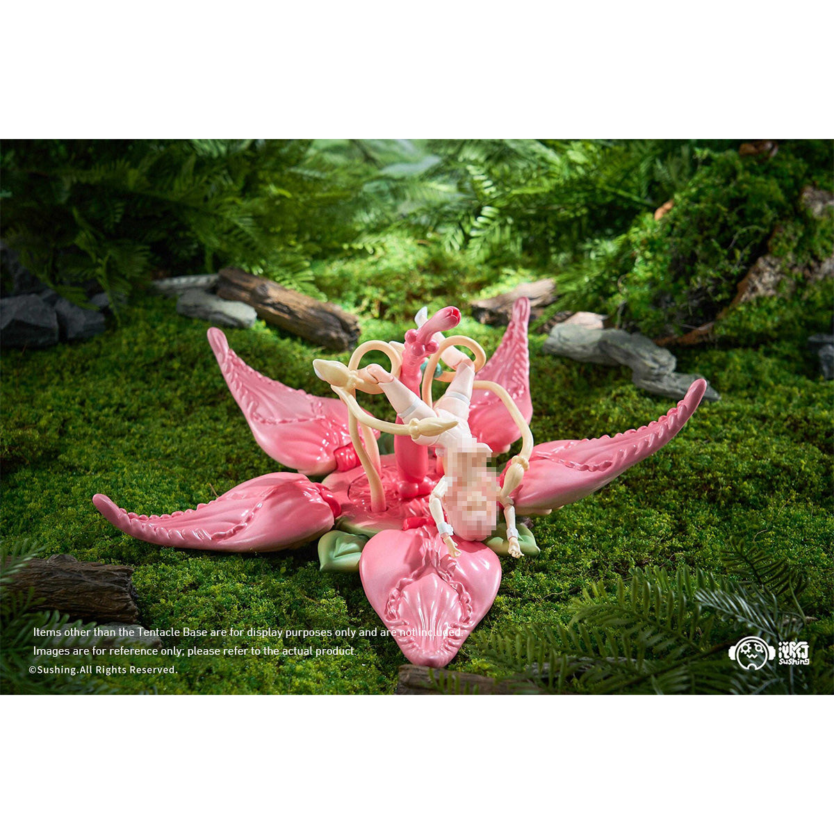 HiPlay 溯行 Sushing UBC-087 植物系 フィギュア用 地台 スタンド ディスプレイ ベース　塗装済み 完成品