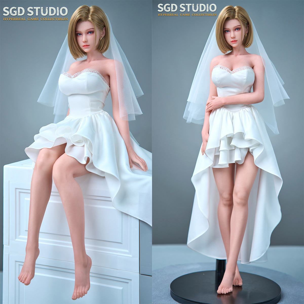 SGD STUDIO 1/3 金髪戦闘少女 SGD-008 可動眼 植毛タイプ キャラクター シームレス素体 ボディ