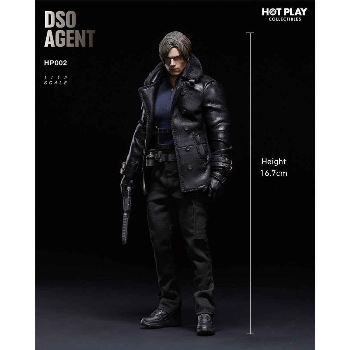 HiPlay HOT PLAY 1/12スケール 『バイオハザード』 レオン DSOエージェント HP002 可動フィギュア 塗装済み 完成品 アクションフィギュア