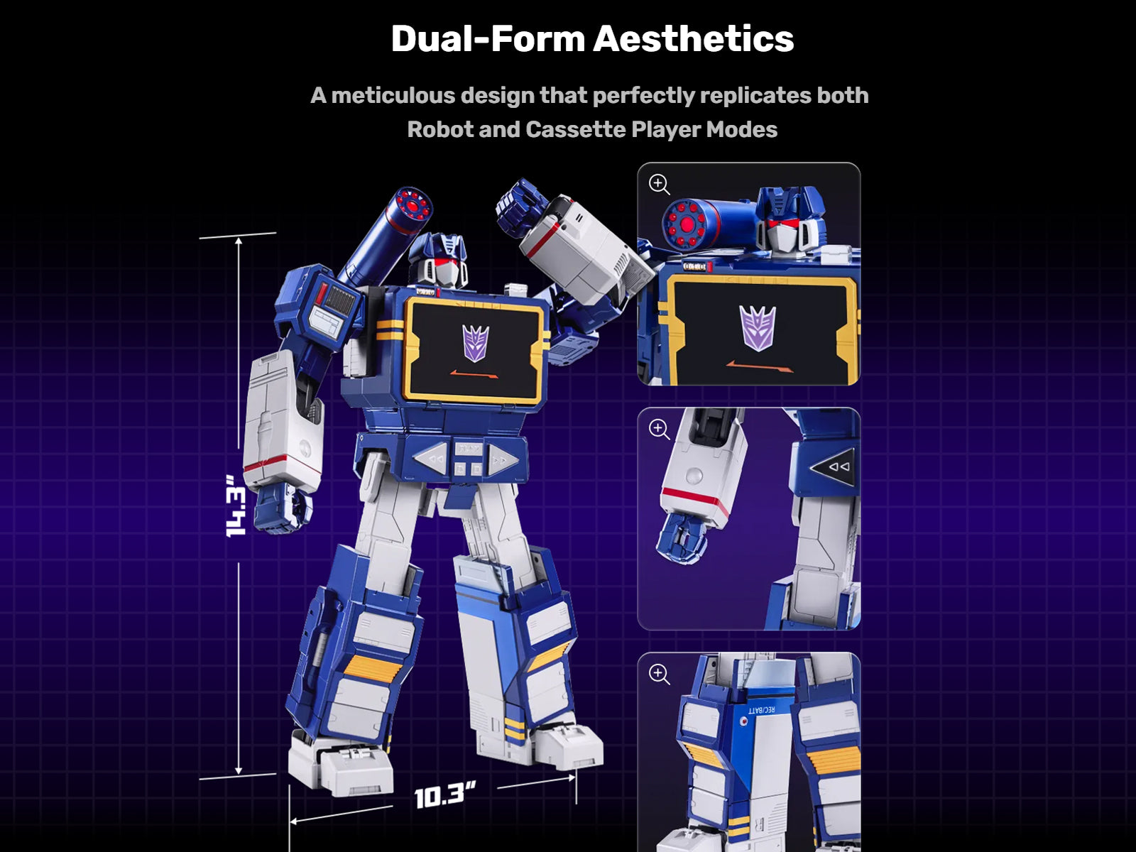 Robosen フラッグシップシリーズ トランスフォーマー G1 サウンドウェーブ SBG1 英語版