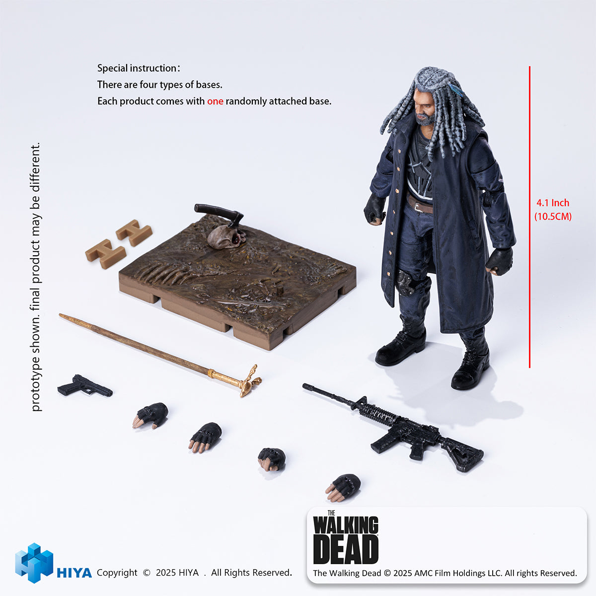 HIYA 1/18 ウォーキング・デッド エゼキエル EMW0317 アクションフィギュア 塗装済み 完成品