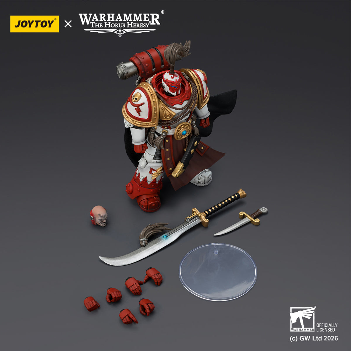 JOYTOY 1/18 ホワイトスカー軍団 ヒブ・カーン、贖罪者（“ブレス・オブ・ザ・ストーム”パワーソード装備） JT03783