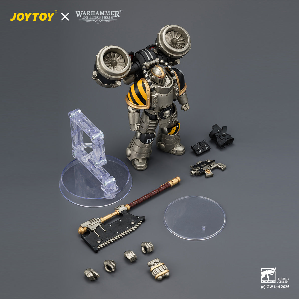 HiPlay JOYTOY 1/18 アイアン・ウォリアー MkII アサルト・レジオネア 2（ボルトピストル＆ヘヴィ・チェーンアックス装備） JT04506 可動フィギュア 塗装済み 完成品
