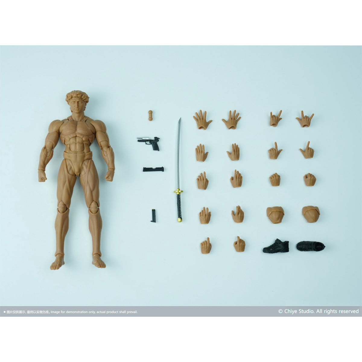 HiPlay 馳野スタジオ 1/12 可動男素体 関節素体 ボディ フィギュア 細マッチョ体型 超可動