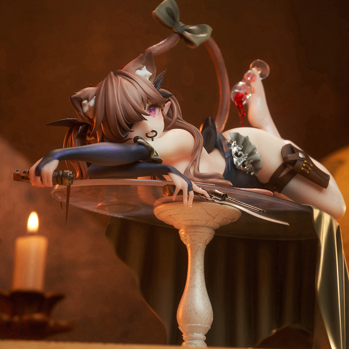 HiPlay Animester 1/7 シャドーにゃん ニコー アクション フィギュア 塗装済み 完成品 PVC製 美少女