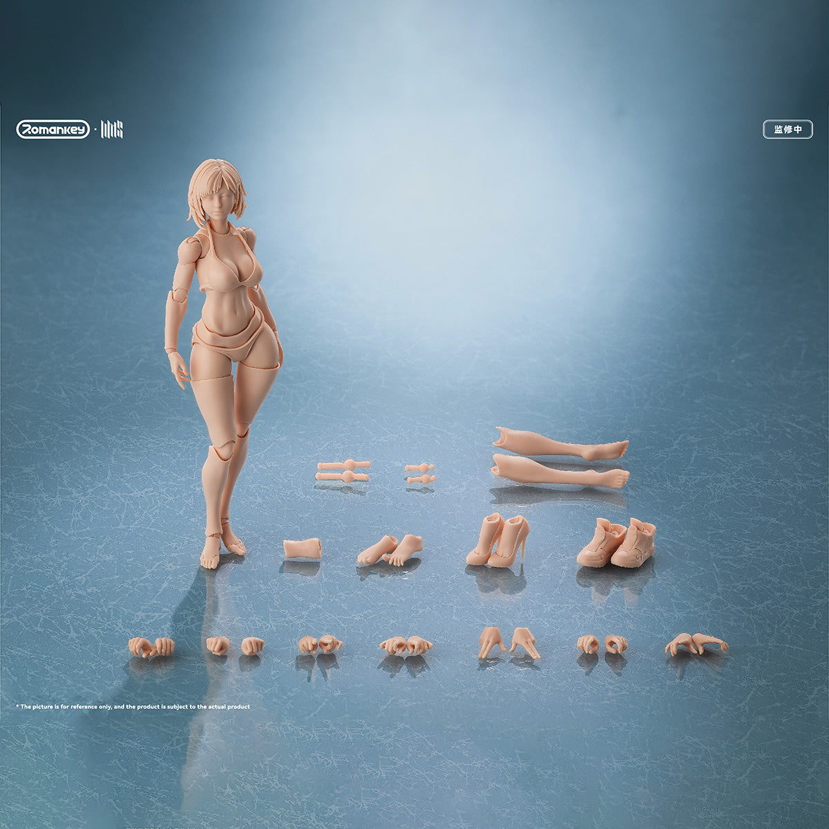 HiPlay Romankey 1/12 女性 素体 ミア 未塗装版 UMS004 関節素体 ボディ フィギュア 超可動