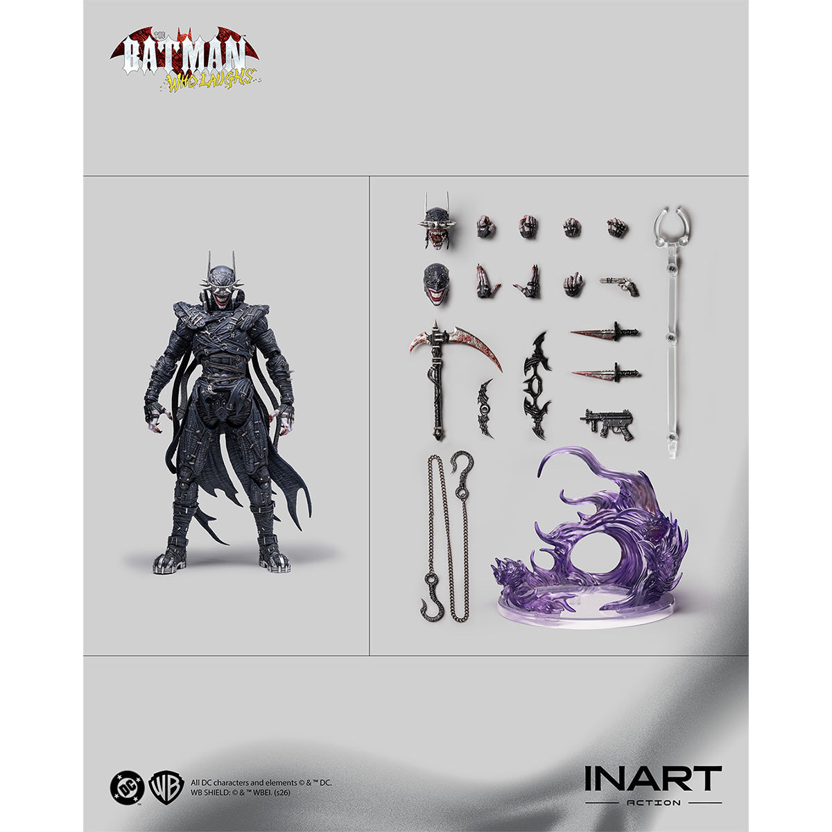 HiPlay INART ダークナイツ：メタル バットマン・フー・ラフズ MAG C0002 可動フィギュア 塗装済み 完成品 アクションフィギュア