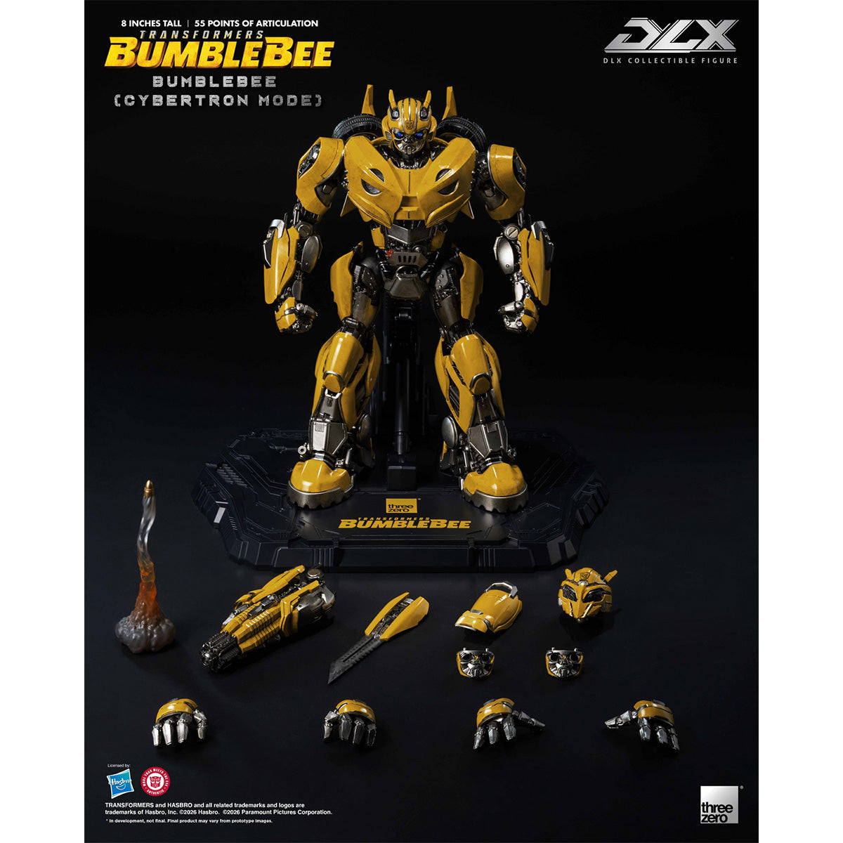 Threezero トランスフォーマー/バンブルビー DLX バンブルビー (サイバトロンモード) 3Z10490W0 可動フィギュア 塗装済み 完成品