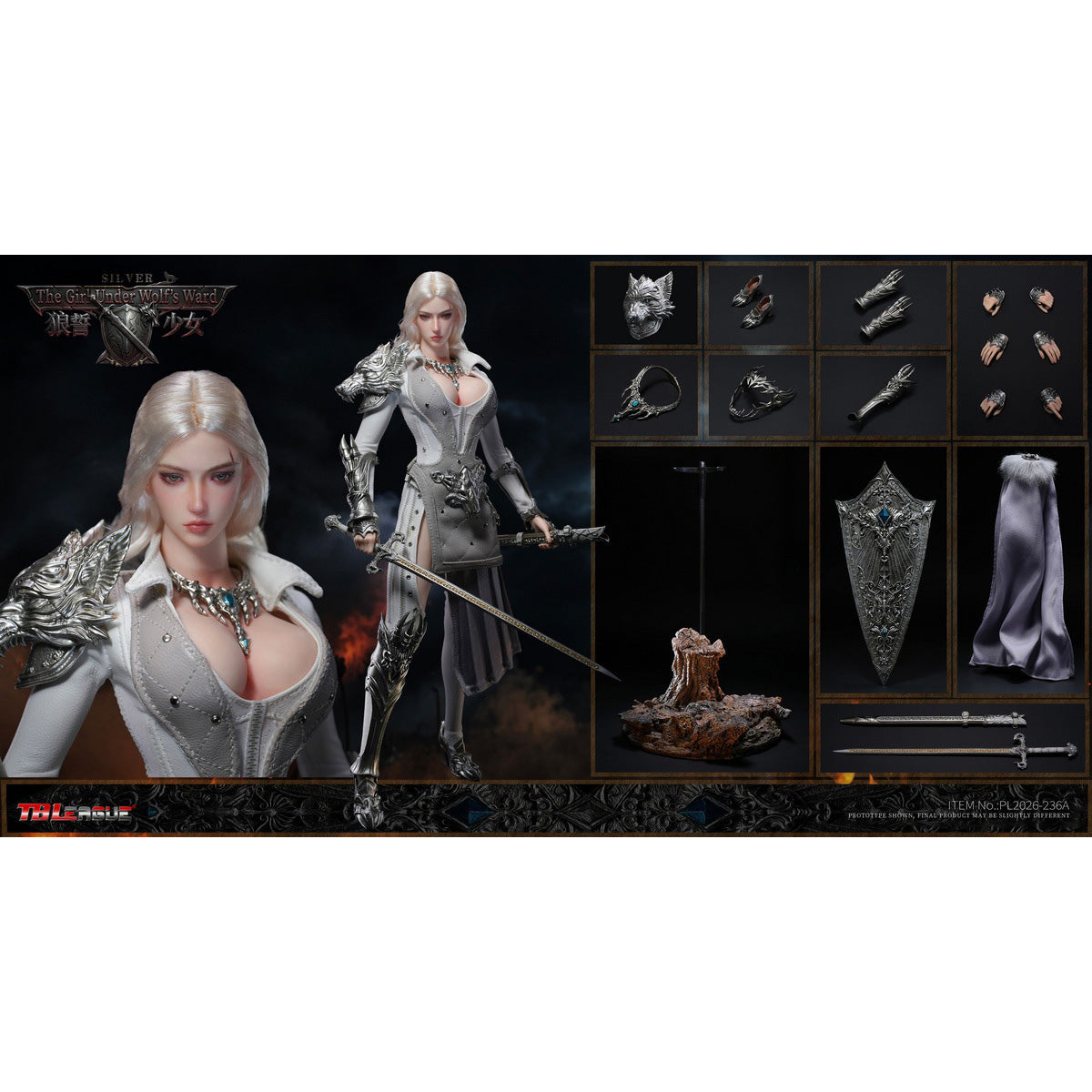 HiPlay TBLeague 1/6 ザ・ガール・アンダー・ウルフズ・ウォード 可動フィギュア 塗装済み 完成品 アクションフィギュア
