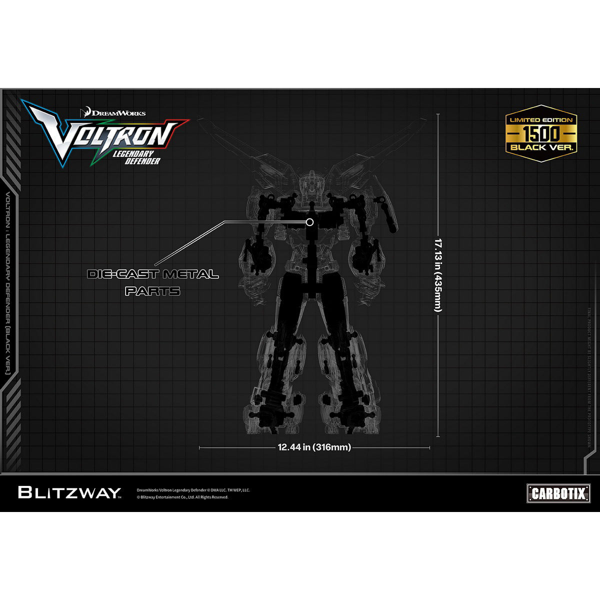 ヴォルトロン 伝説の守護者 ブラック限定版 BW-CA-11304