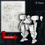 HiPlay Three zero 1/100 機甲戦線 ガシャポンモデル 第一弾 PARACRAX MER0466W0 色分け済みプラモデル 組み立てキット