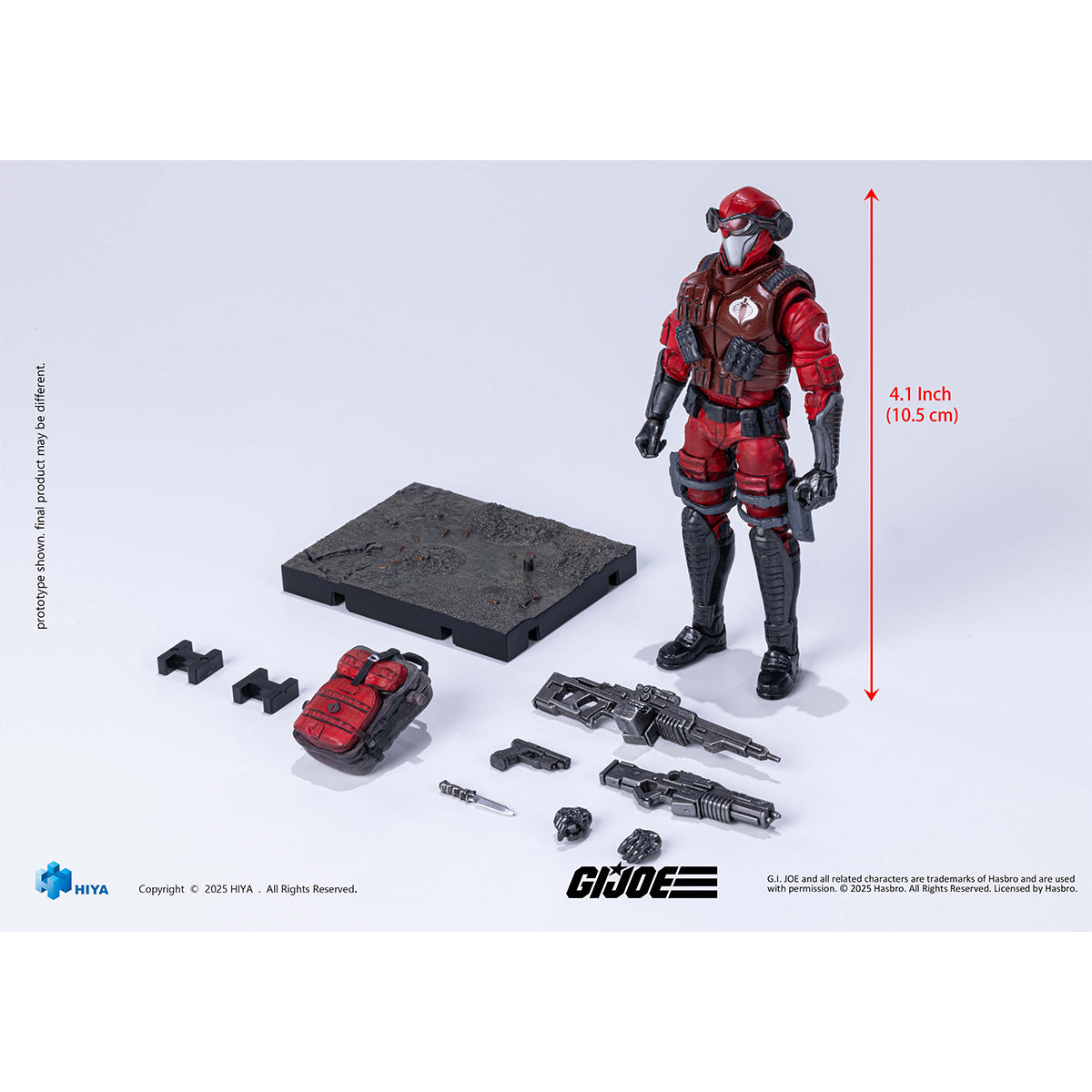 HIYA 1/18 特種部隊 深紅コブラ EMG0461 アクションフィギュア 塗装済み 完成品
