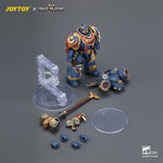 JOYTOY 1/18 ゲーム版 ウルトラマリーン アサルト・インターセッサー ジャンプパック、サンダーハンマー、ネオ・ヴォルカイト・ピストル装備 JT04421 可動フィギュア 塗装済み 完成品