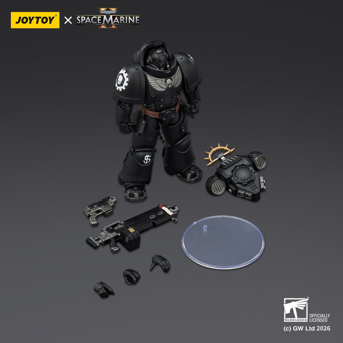 HiPlay JOYTOY 1/18 ウォーハンマー40,000（ゲーム版）ヘヴィ・インターセッサー  ヘヴィ・ボルトライフル＆ボルトピストル装備 可動フィギュア 塗装済み 完成品