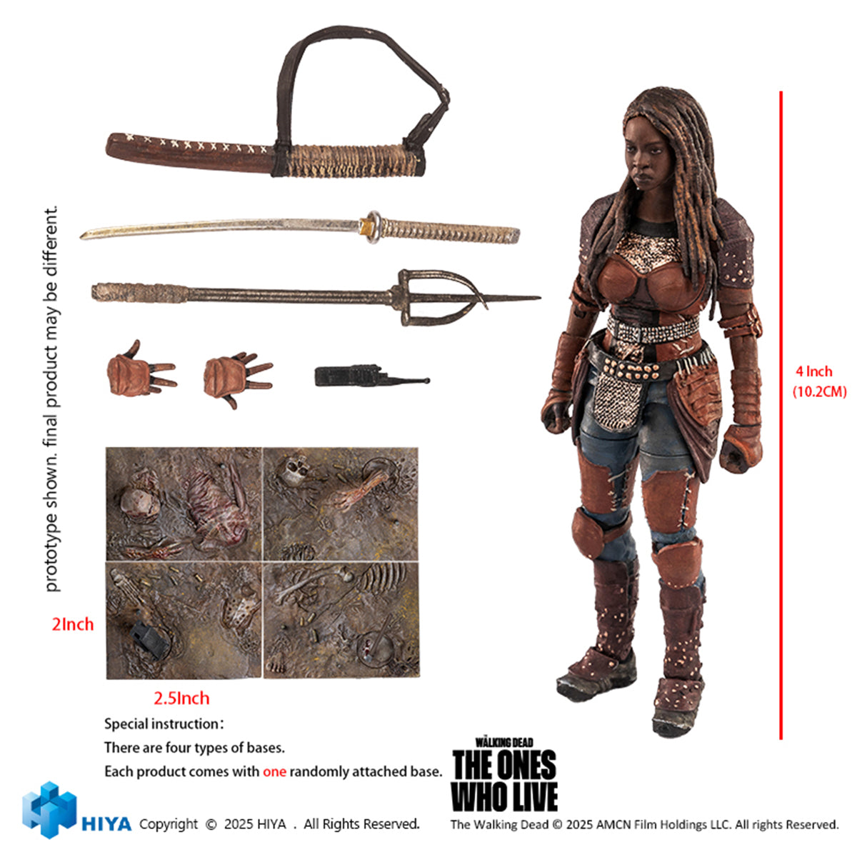 HIYA 1/18 ウォーキング・デッド ミショーン EMW0313 アクションフィギュア 塗装済み 完成品