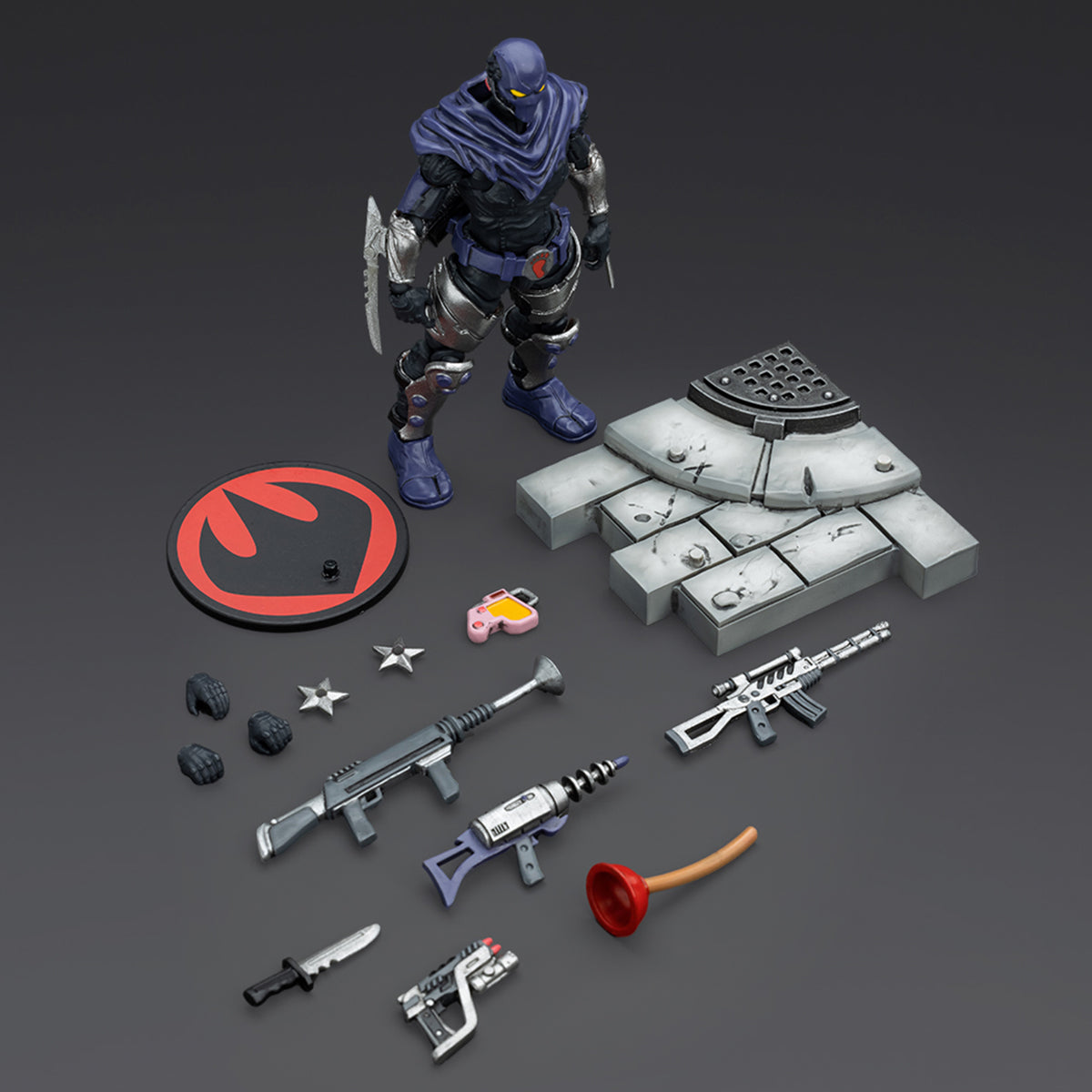 HiPlay JOYTOY TMNT 忍者タートルズ - フットソルジャーA JT00164 & フットソルジャーB JT00171 1/18 可動フィギュア 塗装済み 完成品