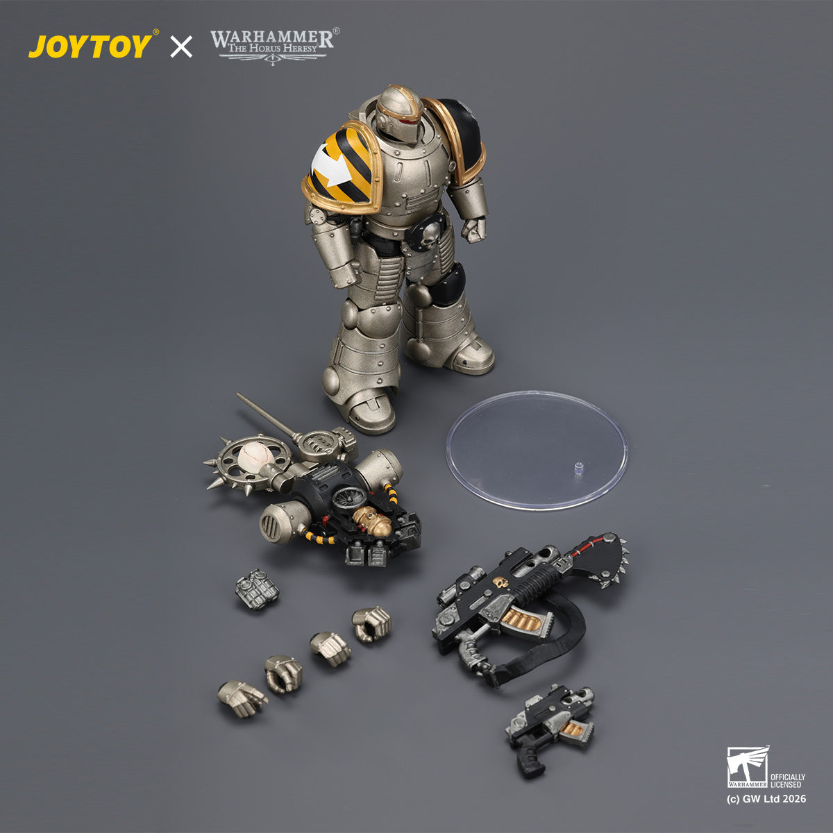 HiPlay JOYTOY 1/18 アイアン・ウォリアー MkII レジオネア 2（ボルター＆ボルトピストル装備） JT04469 可動フィギュア 塗装済み 完成品
