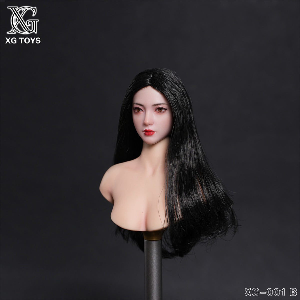XG Toys 1/6 アジア美女 ヘッド 可動眼 ドール用 頭 塗装済み