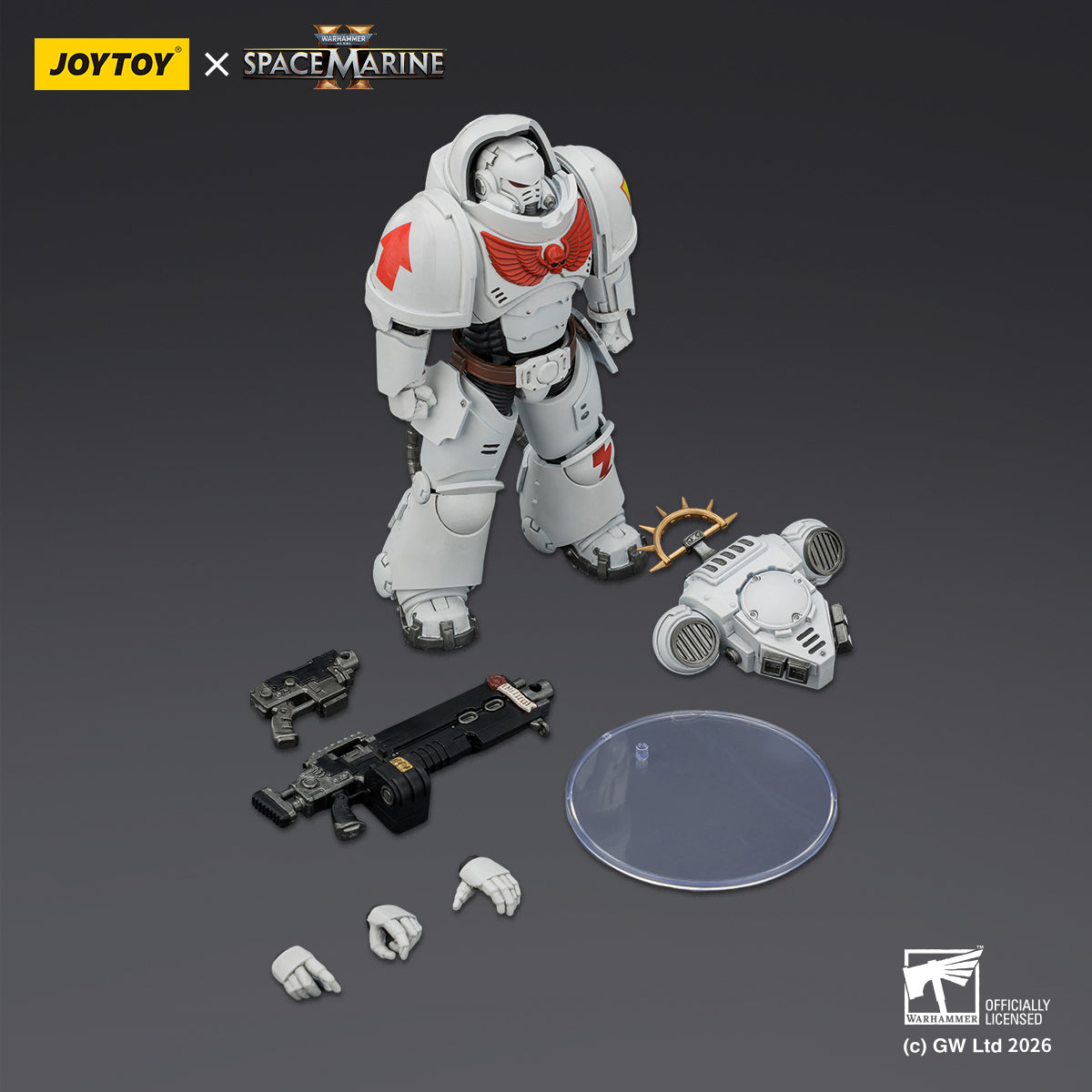 HiPlay JOYTOY 1/18 ウォーハンマー40,000（ゲーム版）ヘヴィ・インターセッサー  ヘヴィ・ボルトライフル＆ボルトピストル装備 可動フィギュア 塗装済み 完成品