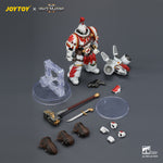 JOYTOY 1/18 ゲーム版 ホワイトスカー アサルト・インターセッサー・チャンピオン サンダーハンマーとボルトピストル装備 JT04407 可動フィギュア 塗装済み 完成品
