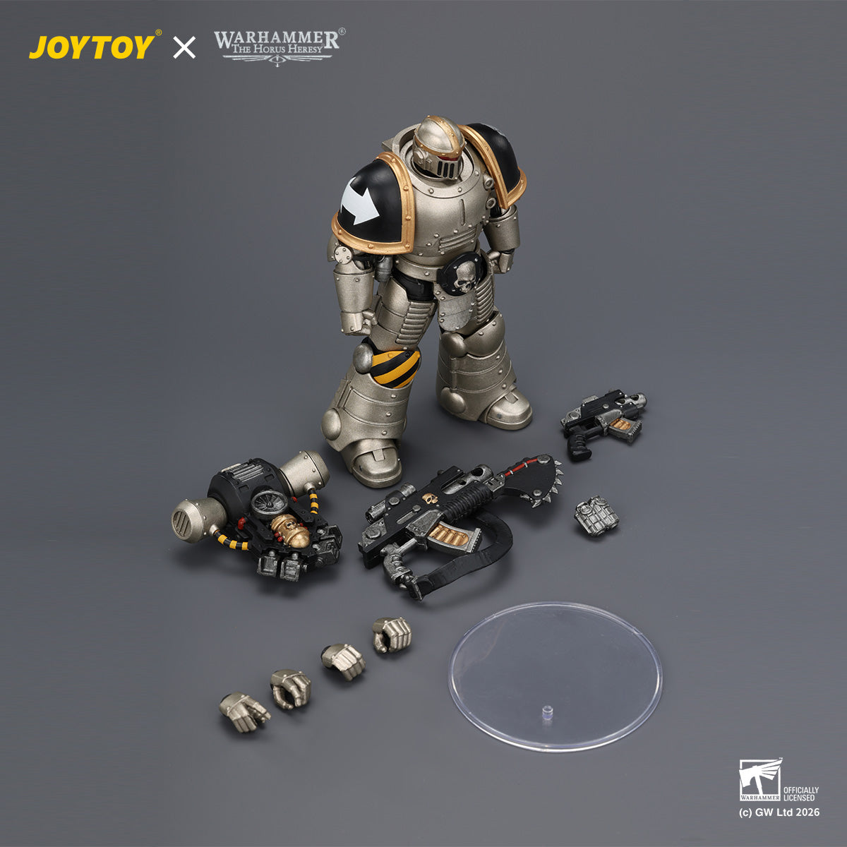 HiPlay JOYTOY 1/18 アイアン・ウォリアー MkII レジオネア 3（ボルター＆ボルトピストル装備） JT04476 可動フィギュア 塗装済み 完成品