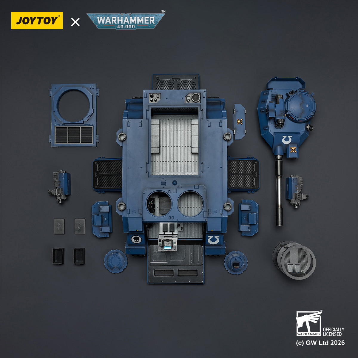 HiPlay JOYTOY 1/18 ウルトラマリーン プレデター・タンク 砲塔オートキャノン＆スポンソン・ヘヴィボルター装備 JT04278 可動フィギュア 塗装済み 完成品