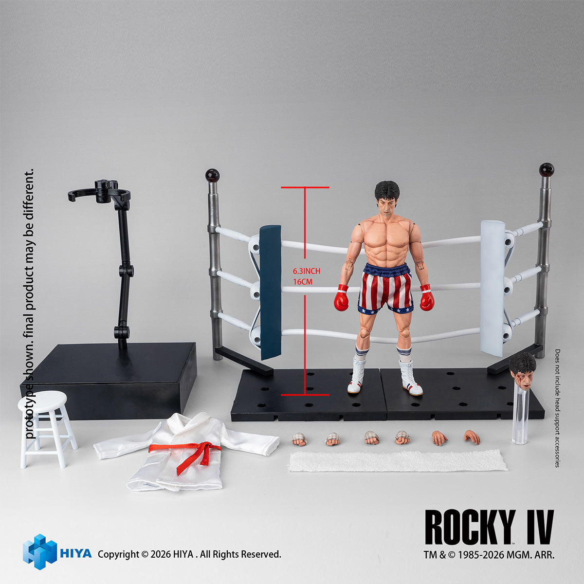 HiPlay HIYA 1/12 ロッキー4 ロッキー ボクサー版 ESR0222 可動フィギュア 塗装済み 完成品 アクションフィギュア