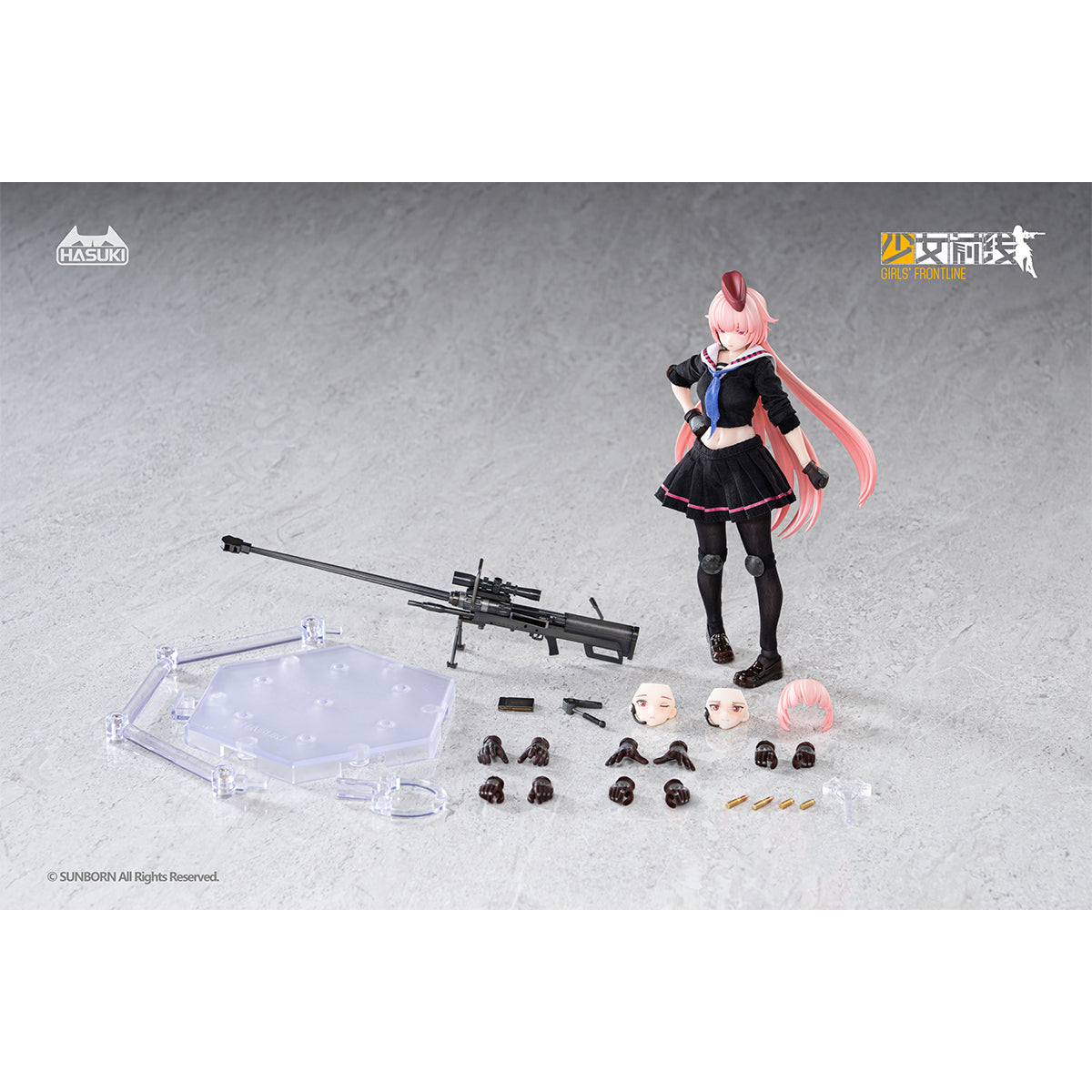 HiPlay HASUKI 1/12 PA011 ドールズフロントライン NTW-20 可動フィギュア 塗装済み 完成品　美少女