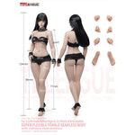 HiPlay TBLeague 1/12 女性 素体 シームレス素体 ヘッド付き 可動フィギュア 塗装済み 完成品