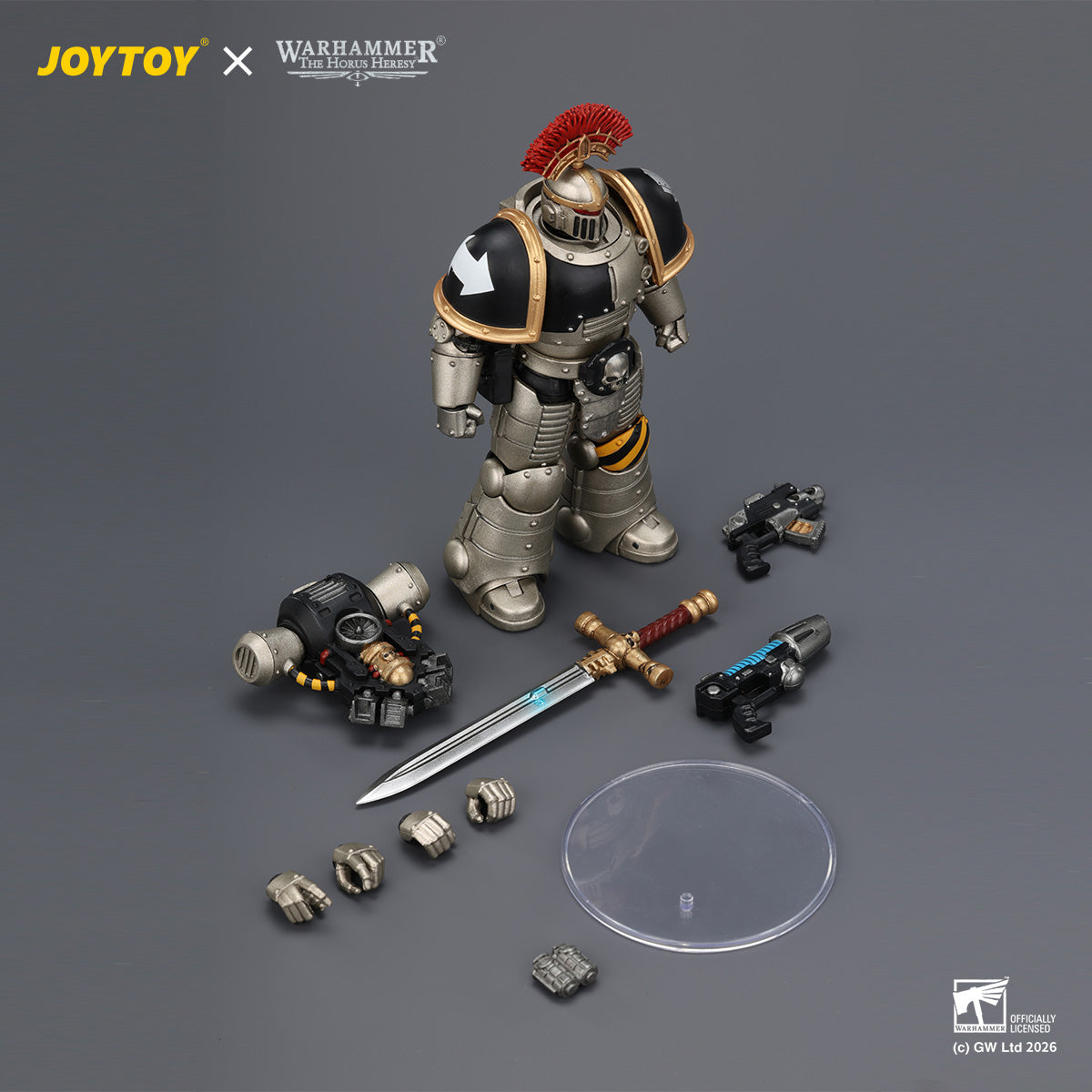 HiPlay JOYTOY 1/18 アイアン・ウォリアー MkII タクティカル・サージェント（パワーソード、ボルトピストル＆プラズマピストル装備） JT04445 可動フィギュア 塗装済み 完成品