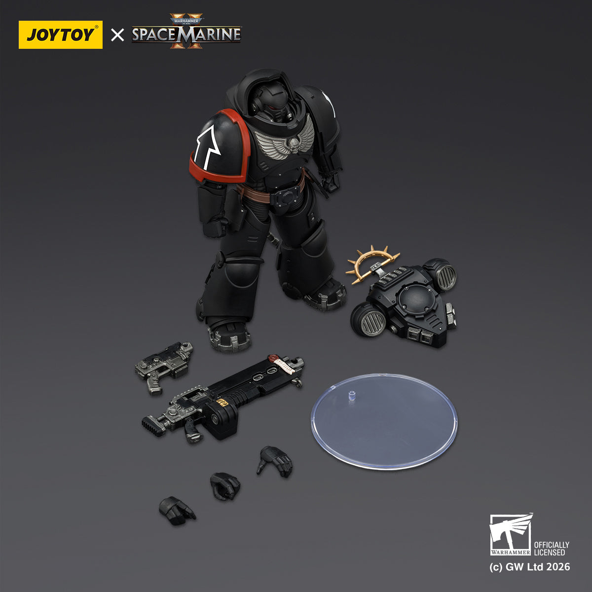 HiPlay JOYTOY 1/18 ウォーハンマー40,000（ゲーム版）ヘヴィ・インターセッサー  ヘヴィ・ボルトライフル＆ボルトピストル装備 可動フィギュア 塗装済み 完成品