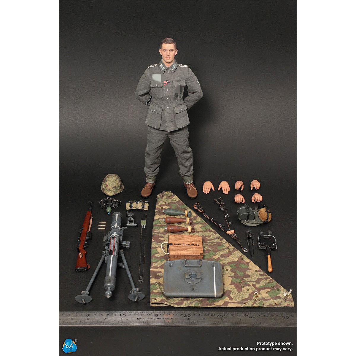 DID 1/6 WWII ドイツ軍 歩兵迫撃砲手 D80195 塗装済み 完成品 アクションフィギュア