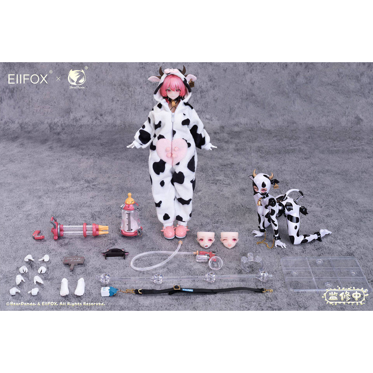 HiPlay Eiifox × BearPanda 1/8 デアリー カウ MoMo 可動フィギュア 塗装済み 完成品 美少女