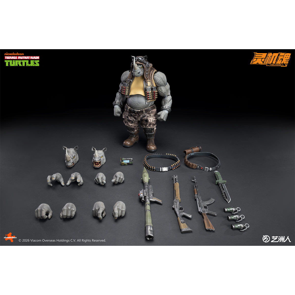 HiPlay 霊機魂 1/10 ビーバップ & ライノ ロックステディ 可動フィギュア 塗装済み 完成品