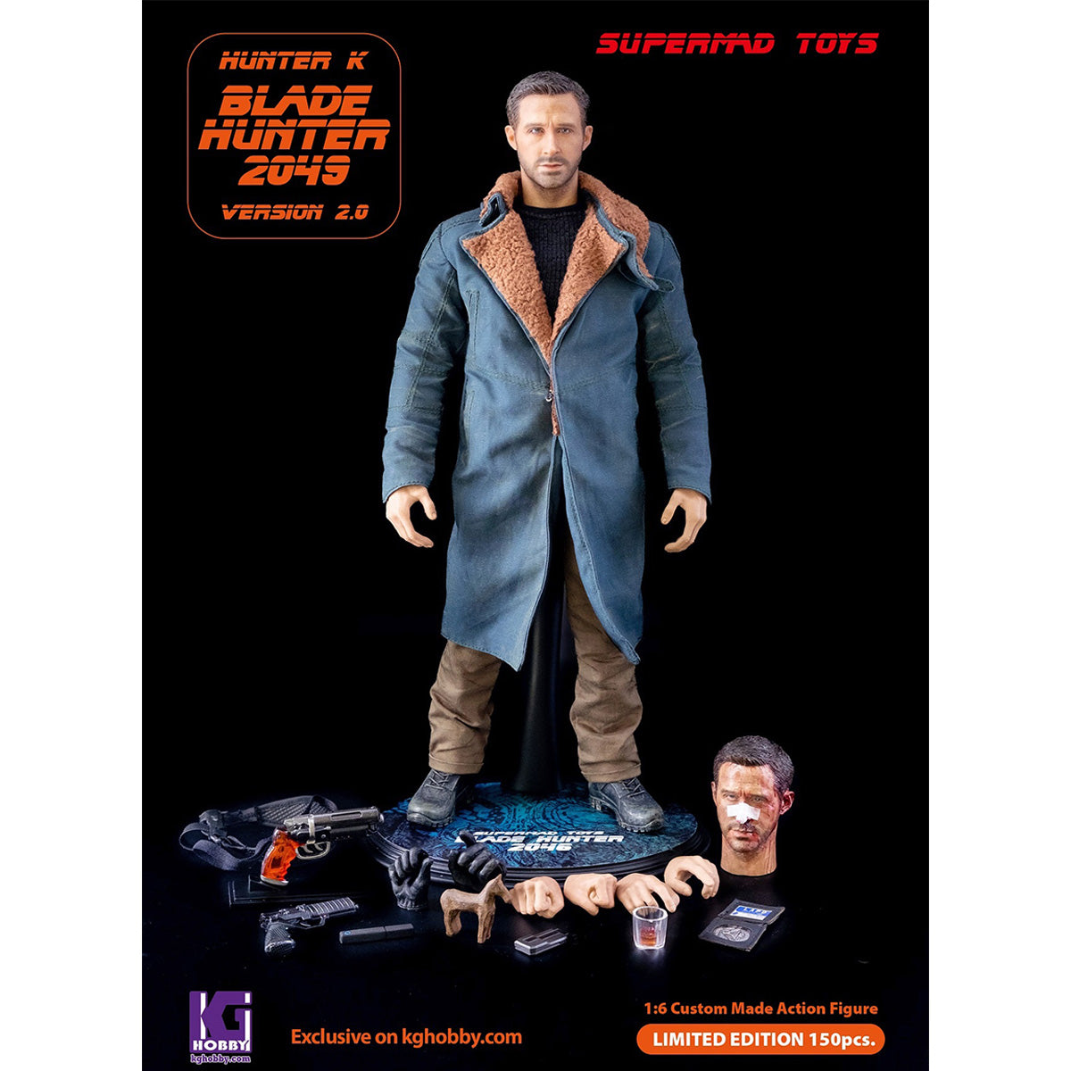HiPlay SUPERMAD TOYS 1/6スケール 『ブレードランナー 2049』 エージェントK 2.0 可動フィギュア 塗装済み 完成品 アクションフィギュア