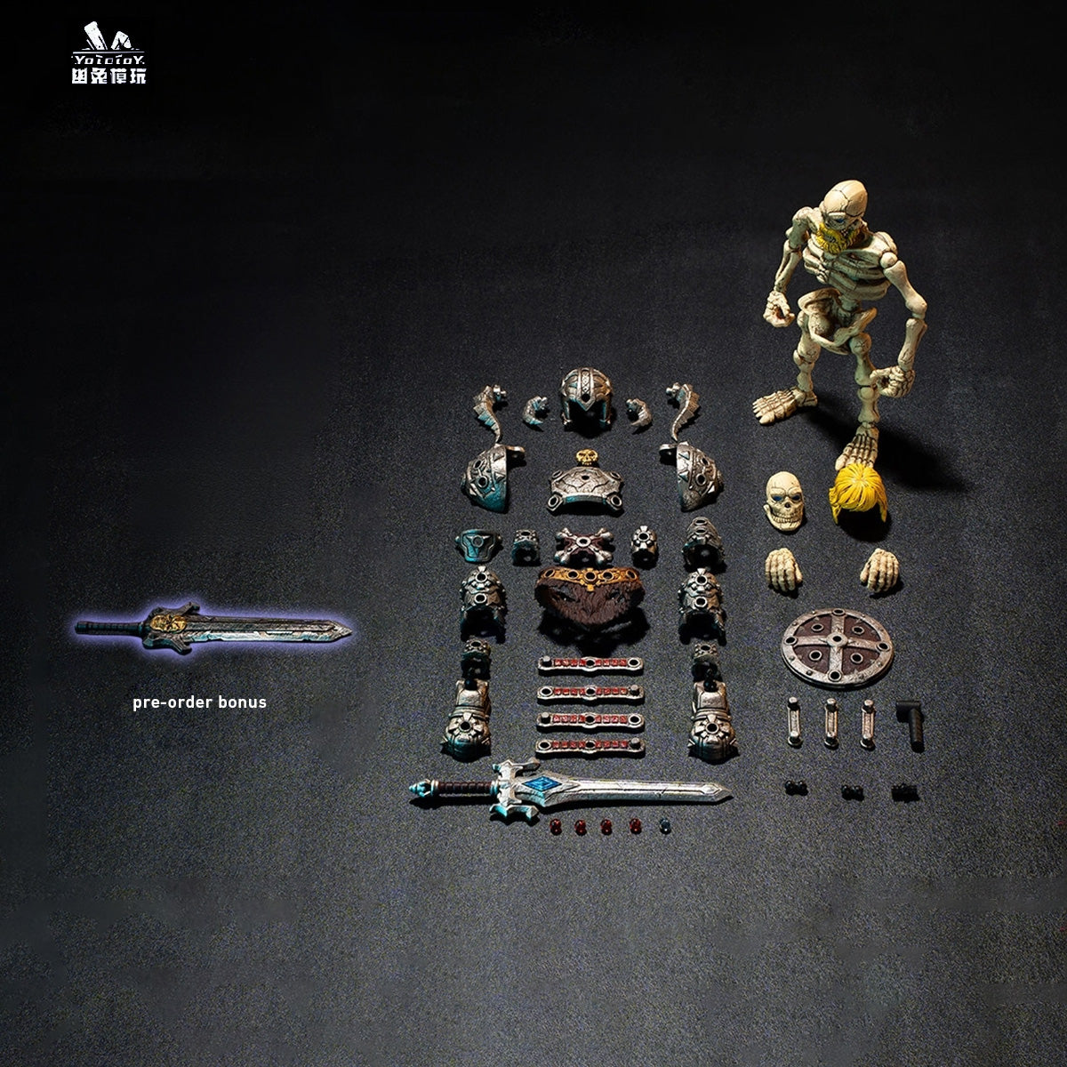 幽兎モデル 1/12 骸骨狂戦士 YTSS-004 可動フィギュア 塗装済み 完成品