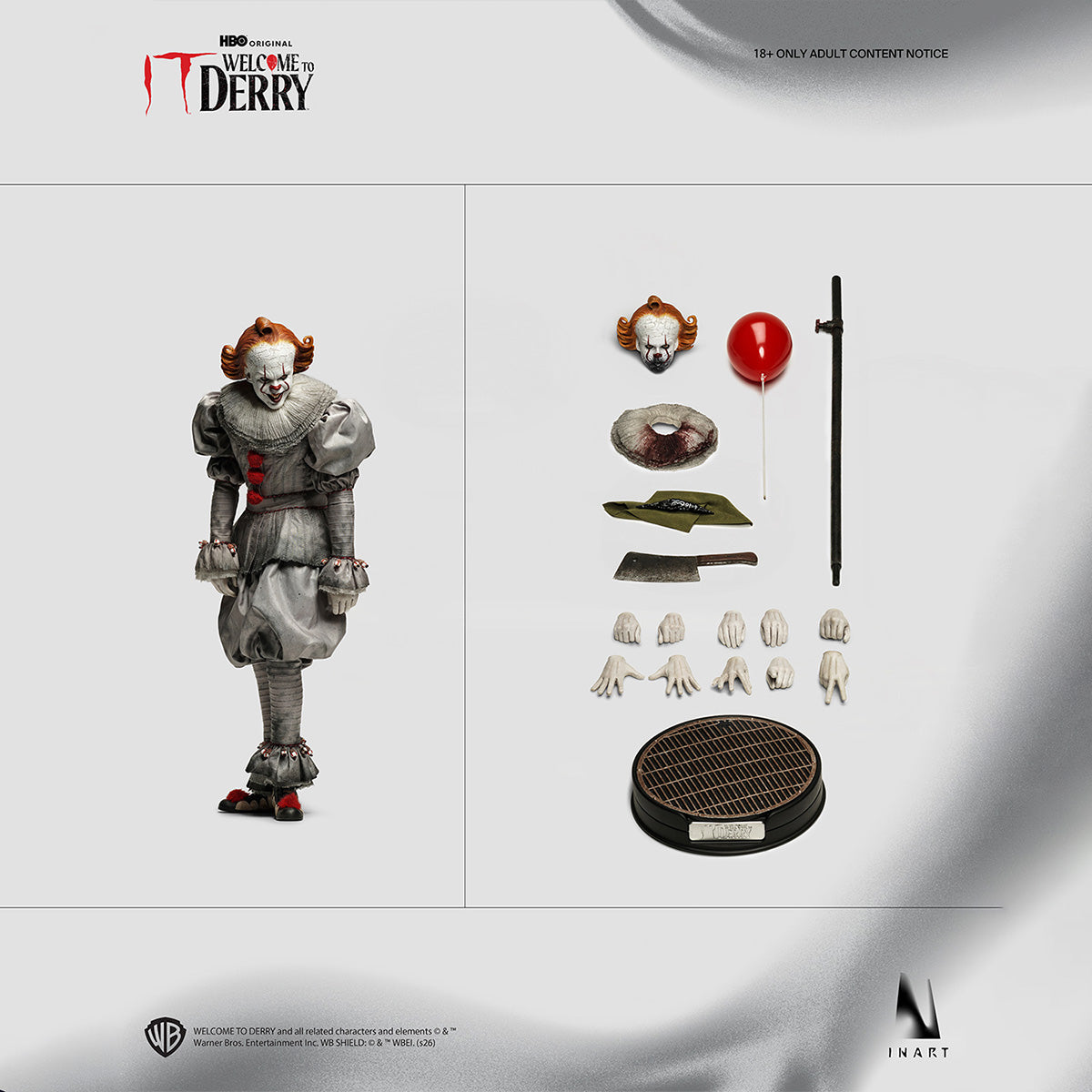 INART 1/6 『IT／イット Welcome to Derry』シーズン1 ペニーワイズ アクションフィギュア Ag A039 キャラクター