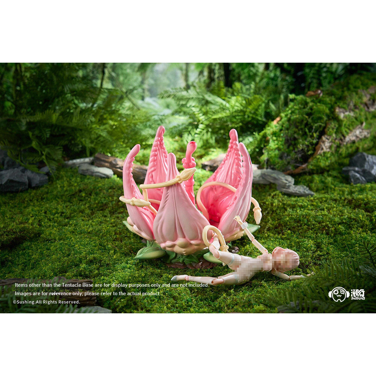 HiPlay 溯行 Sushing UBC-087 植物系 フィギュア用 地台 スタンド ディスプレイ ベース　塗装済み 完成品
