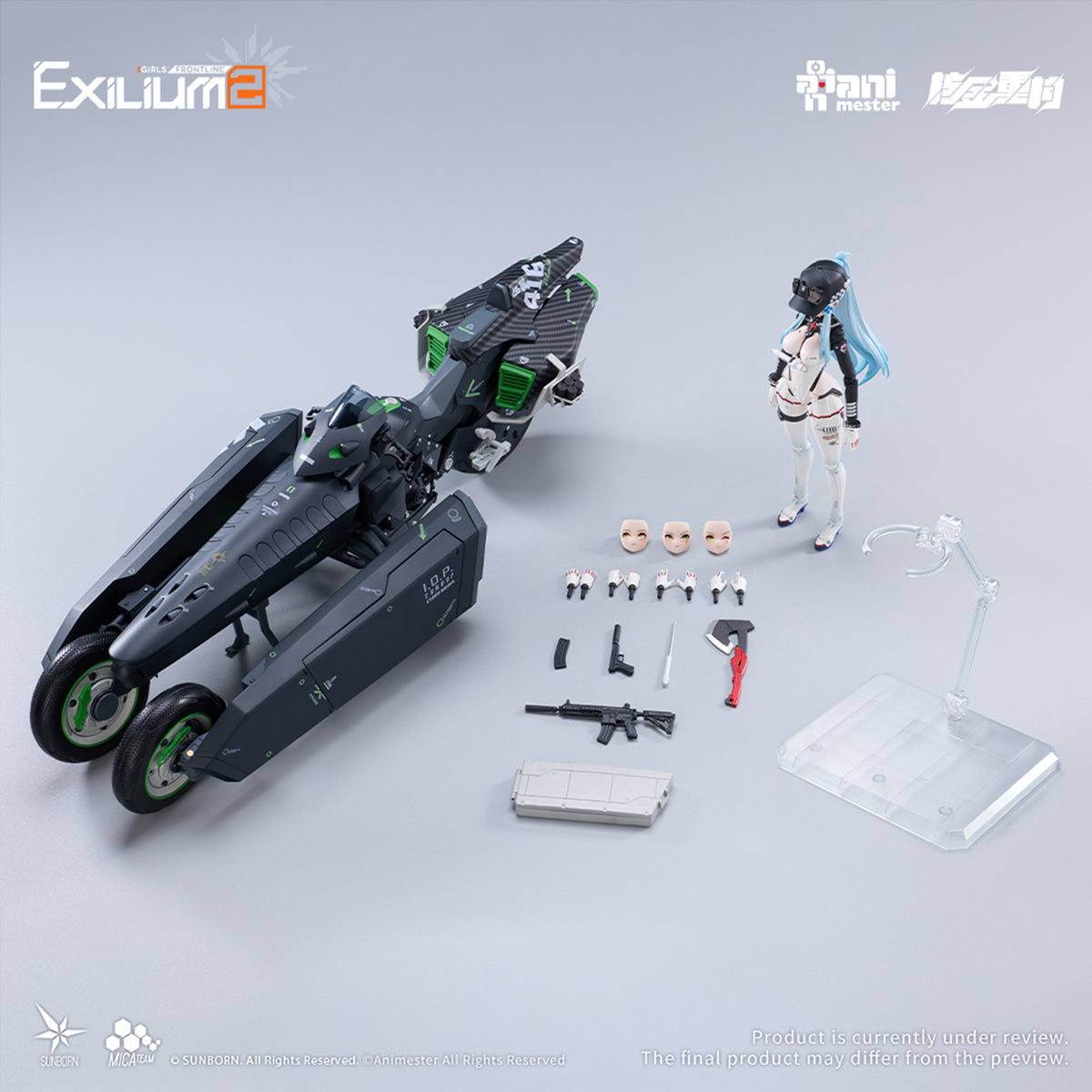 HiPlay Animester 核金重構 1/12 ドールズフロントライン2：エクシリウム クルカイ スピードスター  美少女 可動フィギュア 塗装済み 完成品 色分け済みプラモデル 組み立てキット
