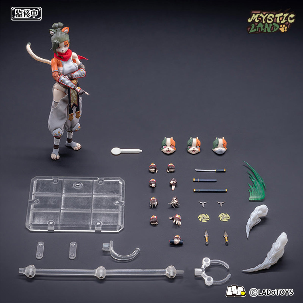 HiPlay LADoTOYS 1/12 冒険小隊 三毛猫娘 トニア 忍者Ver. ERA-006 可動フィギュア 塗装済み 完成品 美少女
