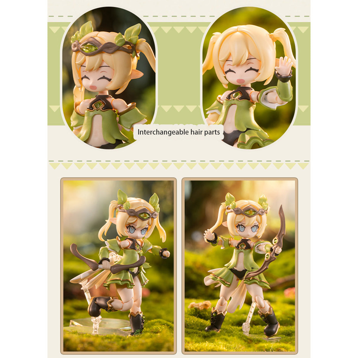 HiPlay PR Production 異世界旅行手帳 PR04 新米レンジャー レベッカ・ヒル 色分け済みプラモデル 組み立てキット