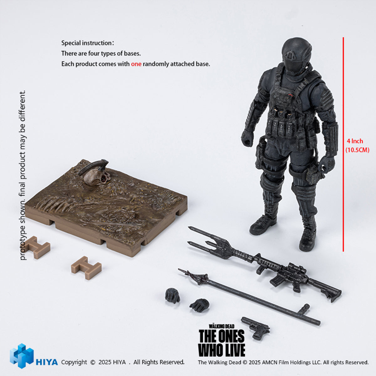 HIYA 1/18 ウォーキング・デッド サバイバー CRM兵士 EMW0435 アクションフィギュア 塗装済み 完成品