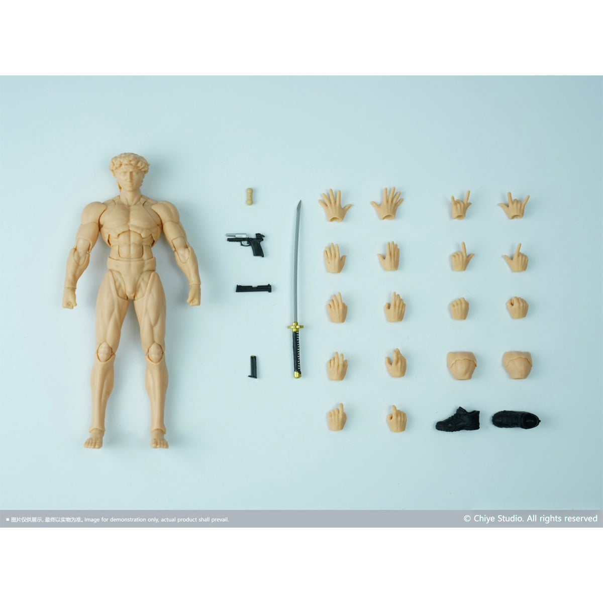 HiPlay 馳野スタジオ 1/12 可動男素体 関節素体 ボディ フィギュア 細マッチョ体型 超可動